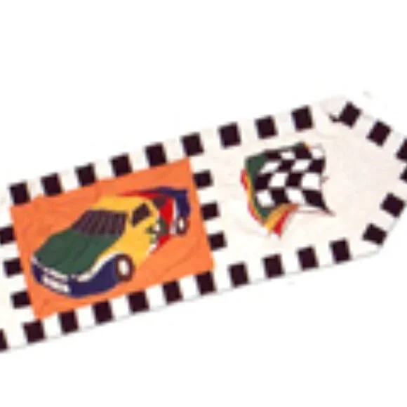 Set of 4 Table Runner Racecar